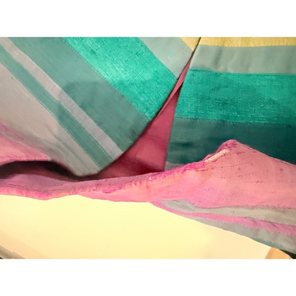 Unique Skyline Geometric Patchwork Vest Women's Artsy Boho Festival Size Lg - Picture 10 of 12